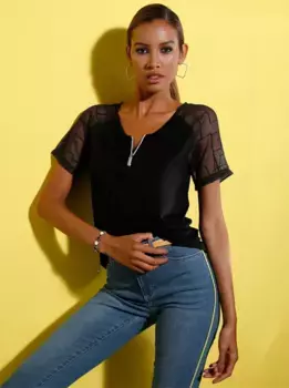 Creation L кружевная рубашка "Рубашка", черный