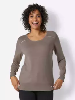 CREATION L PREMIUM шерстяной свитер "кашемир-мериносовый свитер", коричневый