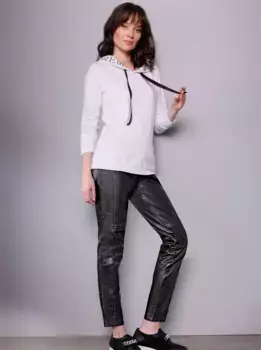 CREATION L PREMIUM свитер с капюшоном "Свитер из модала", белый