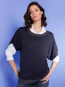 CREATION L PREMIUM свитер-жилет "жилет из вискозной шерсти", цвет морской волны