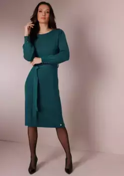 CREATION L PREMIUM трикотажное платье "Трикотажное платье из микса мериноса", цвет Petrol