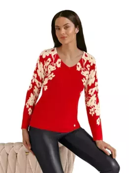 CREATION L PREMIUM вязаный свитер "Свитер из мериноса с содержанием кашемира", бежевый