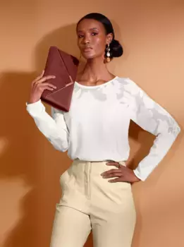 Creation L свитер летучая мышь "Пуловер", цвет Ecru-Gemustert