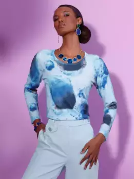 Creation L свитер с круглым вырезом "Пуловер", синий