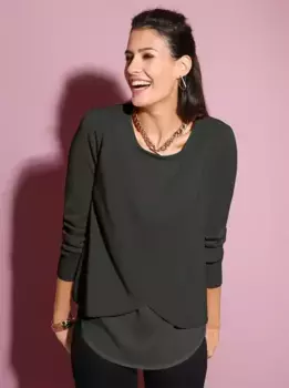 Creation L свитер с круглым вырезом "Пуловер", черный