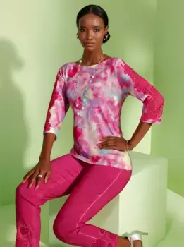 Creation L вязаный свитер "Пуловер", розовый