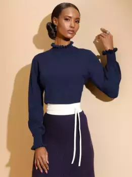 Creation L вязаный свитер "Свитер из модала", цвет морской волны