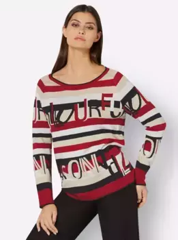 Creation L вязаный свитер "свитер с принтом", черный