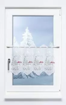 Creative Home красивая штора-петля 245 x 140 см Plauener Spitze, зеленый