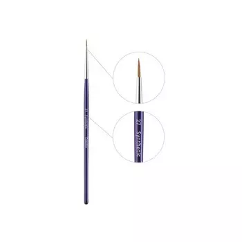 Creator Синтетическая кисть для бровей № 27, тонкая, фиолетовая ручка