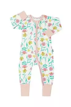 Creaw — комбинезон кремового цвета на молнии с цветочным мотивом Bonds, бежевый