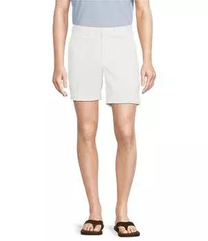 Cremieux Blue Label Soho Slim Fit Flat Front Comfort Stretch 7 Шорты по внутреннему шву, белый