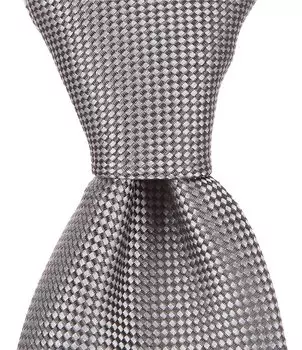 Cremieux Oxford Solid Traditional 3 1/4Шелковый галстук, серебро