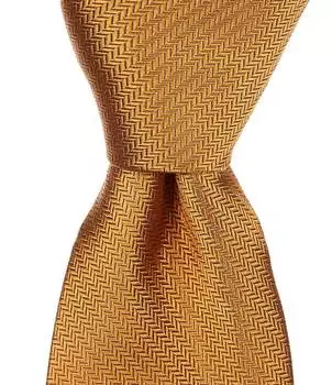 Cremieux Solid Chevron текстурированный 3 1/4 Шелковый галстук, желтый