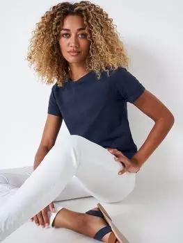 Crew Clothing Футболка Perfect Crew Slub, темно-синий