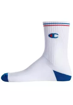 CREW, LOGO, STREIFEN Unisex, 6 Paar Champion, Носки wei