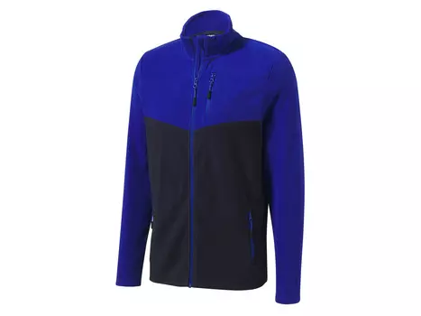 Crivit мужская флисовая куртка, приятная, мягкая и теплая, синий