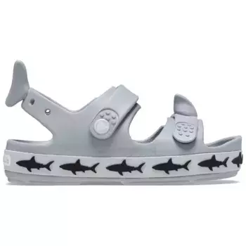 Crocband Cruiser Shark SandalT Crocs Детские сандалии, серый