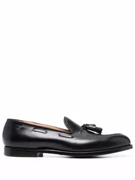 Crockett & Jones лоферы с кисточками, черный