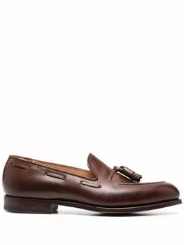 Crockett & Jones лоферы с кисточками, коричневый