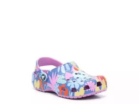 Crocs Classic Clog - детские, цветочный принт