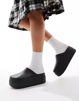 Crocs – Dylan – Черные сабо на платформе