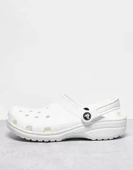 Crocs — классические сабо унисекс белого цвета