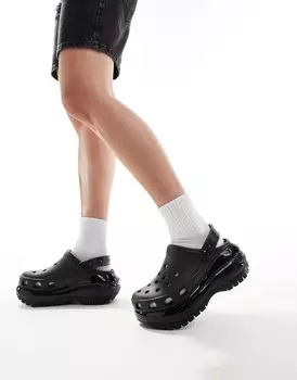 Crocs - Mega Crush - Черные сабо