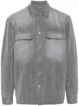 Croquis джинсовая рубашка с отложным воротником, серый