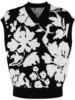 CROQUIS трикотажный топ с V-образным вырезом, белый