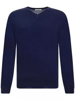 Cruciani джемпер с V-образным вырезом, синий