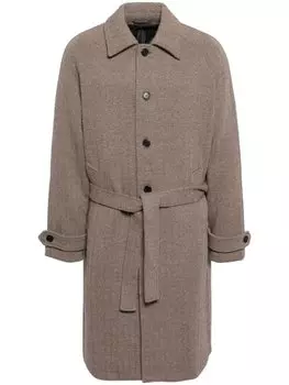 Cruciani однобортные тренчи, коричневый