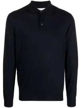 Cruciani рубашка поло с длинными рукавами, синий