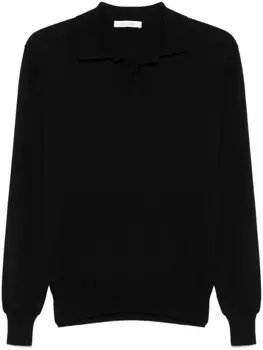 Cruciani шерстяная рубашка поло, черный