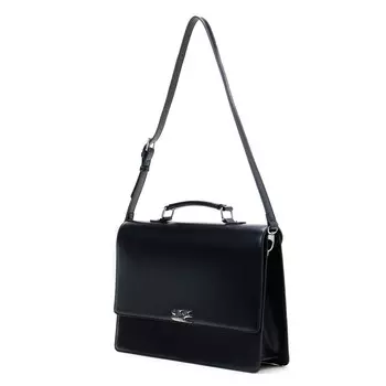 Crying Center Кожаный портативный рюкзак для ноутбука, сумка-портфель, стандартный, унисекс, черный