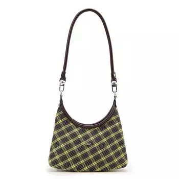 Crying Center Тканевая сумка через плечо женская клетчатая/красно-желтая черная клетчатая/красная