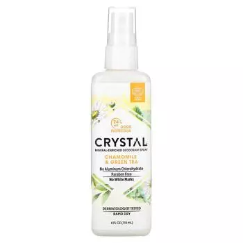 Crystal Body Deodorant Минеральный дезодорант-спрей С ромашкой и зеленым чаем 4 ж. унц.(118 мл)