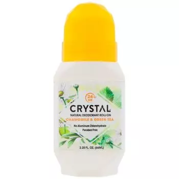 Crystal Body Deodorant Натуральный шариковый дезодорант ромашка & зеленый чай 2,25 ж. унц. (66 мл)