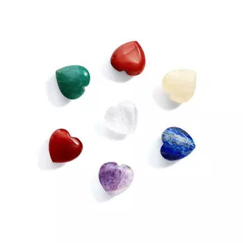 Crystallove Crystal Collection природные энергетические камни чакр - 7 чакр, 1 набор