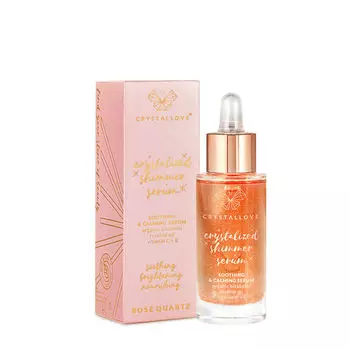 Crystallove Crystalized Сыворотка для лица с розовым кварцем и бисабололом Rose Quartz Shimmer, 30 мл
