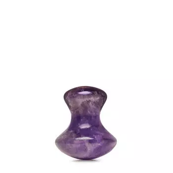 Crystallove Gua Sha аметистовый массажный гриб для лица, 1 шт.
