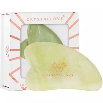 CRYSTALOVE Gua Sha Массажная пластина для лица с нефритом Crystallove
