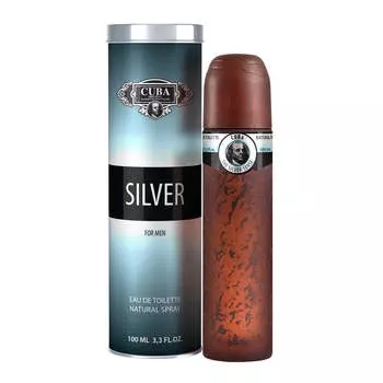 Cuba Original Туалетная вода Cuba Silver For Men спрей 100мл