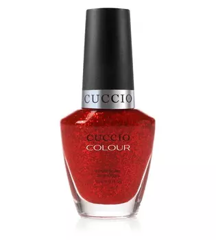 Cuccio, 6024 Лак для ногтей с красными блестками, 13 мл, Манхэттен