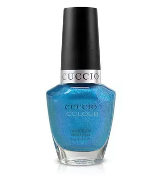 Cuccio, 6147 Синий лак для ногтей с деликатной пыльцой 13 мл Roller Skate