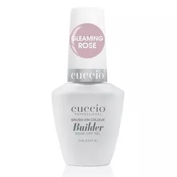 Cuccio, Строительный гель во флаконе с кисточкой, «Сияющая роза», 13 мл