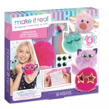 CuddleMob, креативный набор, милые помпоны Make It Real