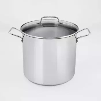 Cuisinart 16qt нержавеющая стальная кастрюля с крышкой, серебристая