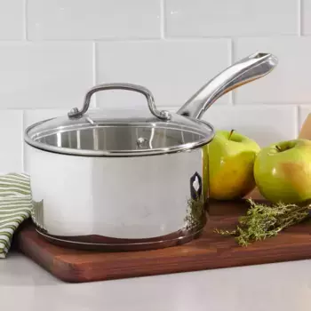 Cuisinart Classic 2.5qt Кастрюля из нержавеющей стали с крышкой