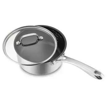 Cuisinart Classic 3-квартовая керамическая антипригарная кастрюля с крышкой